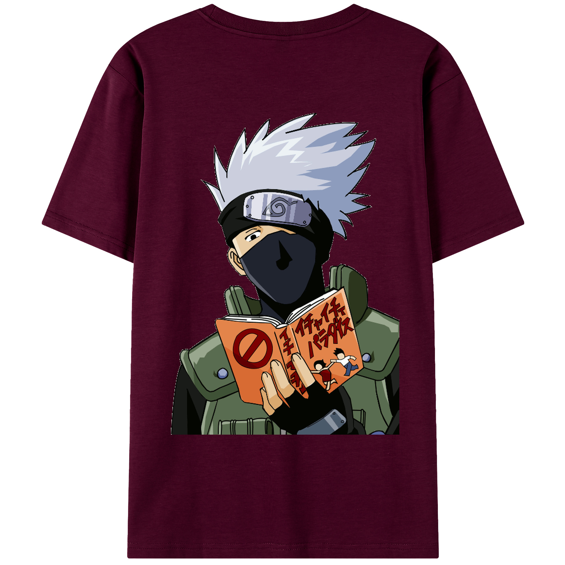 （画像用） NARUTO -ナルト- はたけ カカシ Hatake Kakashi レディース半袖Tシャツ(バックプリント)